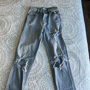 Pacsun High Rise Straight Jeans